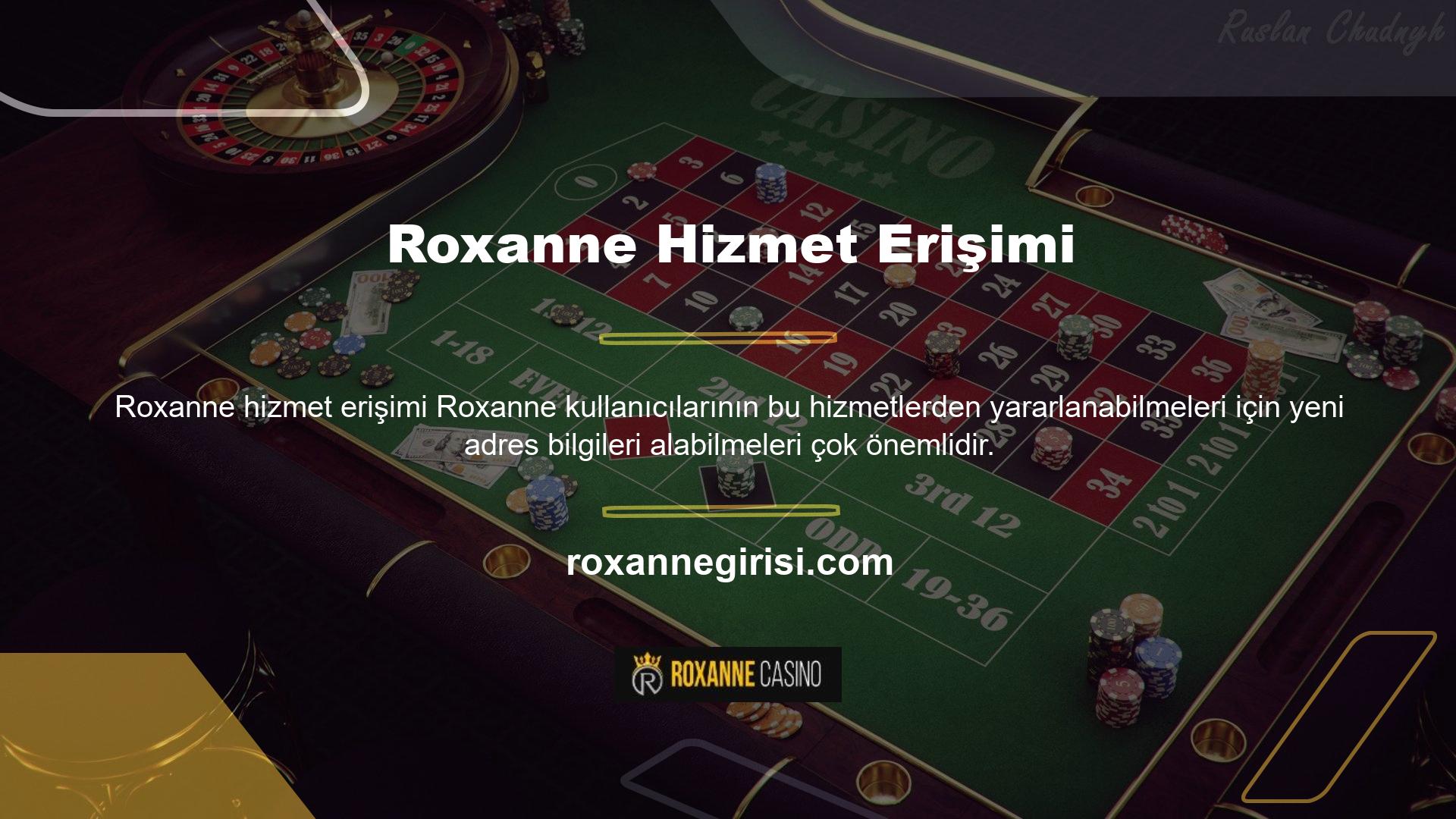 Roxanne adresini kullanan ve size kısa mesajla söyleyen bir web sitesine gidebilirsiniz